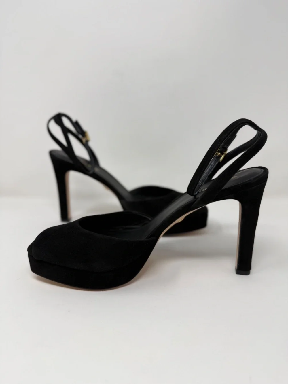 New Veronica Beard Brianne Sandals Black Suede Sz 9.5